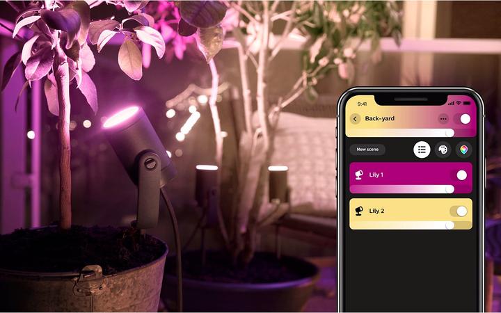 Actual product image Philips Hue Lily Basic Set (DE Plug) (640 lm, IP65)