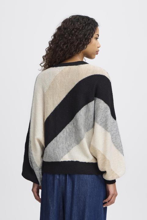 Actual product image Ichi 's long sleeve sweater ihkaara short2 (M)