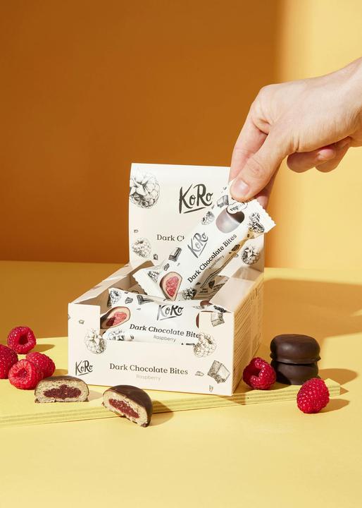 Produktbild KoRo Bio Haferkeks mit Himbeerfüllung und dunklem Schokoladenüberzug (480 g)