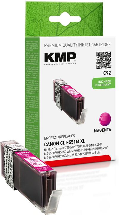 KMP C92 Ink cartridge comp. with Canon CLI-551 M XL (M)
