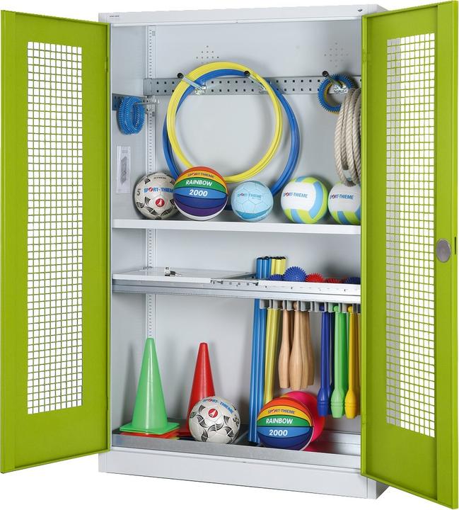 Immagine prodotto C+P Armadio modulare per attrezzature sportive con attrezzatura completa (HxLxP: 195x120x50 cm, con