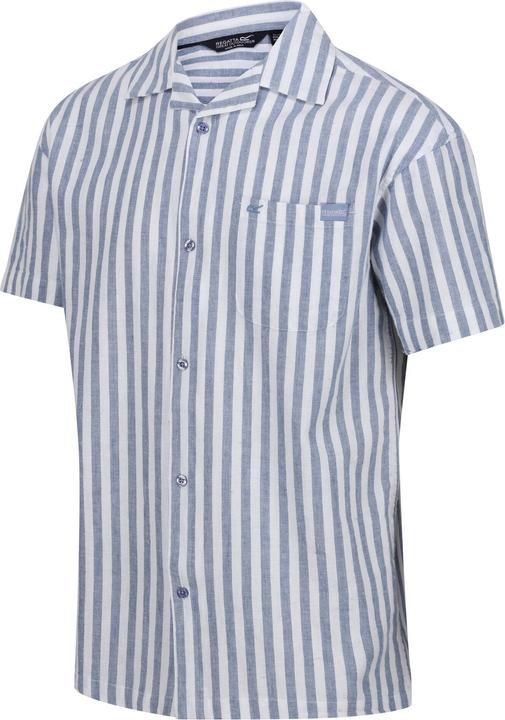 Actual product image Regatta Mens Shorebay II Stripe Short-Sleeved Shirt (S)