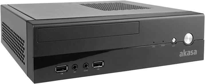 Actual product image Akasa Crypto Vesa Mini-ITX Case incl. 80W power supply unit (Mini-ITX)
