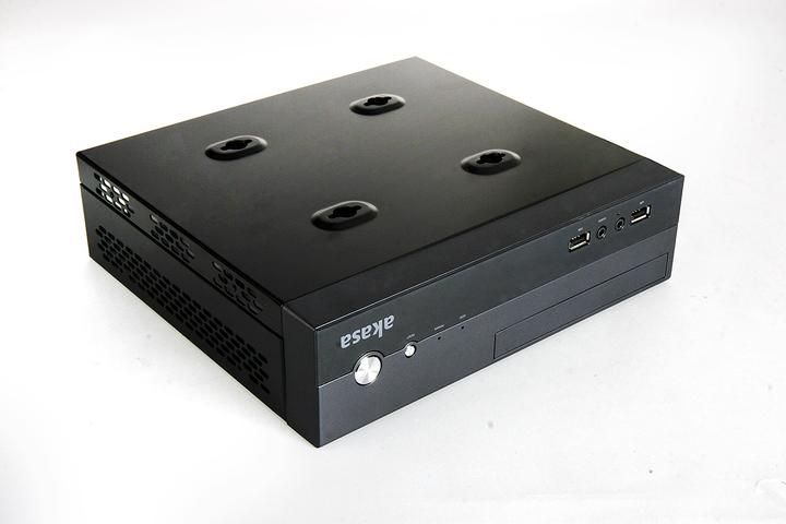 Actual product image Akasa Crypto Vesa Mini-ITX Case incl. 80W power supply unit (Mini-ITX)