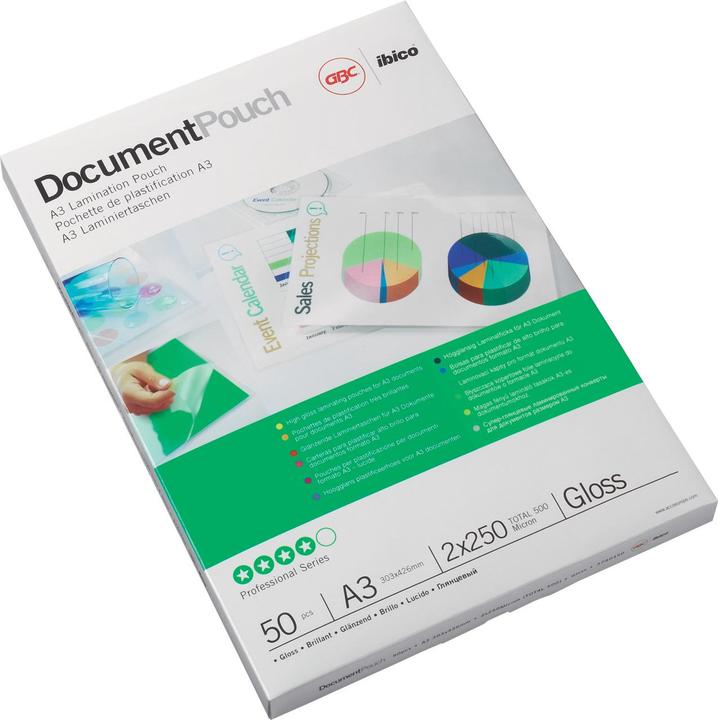 Immagine prodotto GBC DOCUMENT POUCH - Tasche in lamina a caldo (A3, 200 Pezzo/i, 75 µm)
