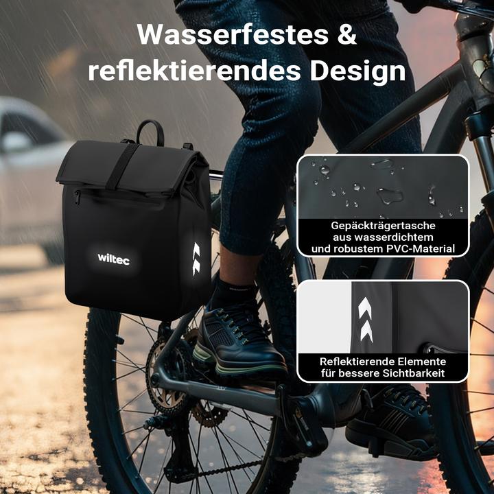 Immagine prodotto Wiltec Gepäckträgertasche (22 l, Borsa portapacchi)