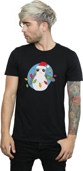 Produktbild Star Wars The Last Jedi Porg Christmas Lights TShirt (XXL)