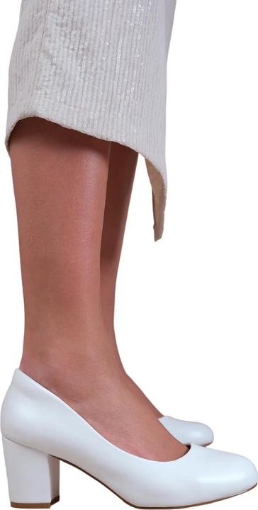 Actual product image Where's That From Womens/Ladies Melrose Faux Leather Medium Block Court Shoes (41)