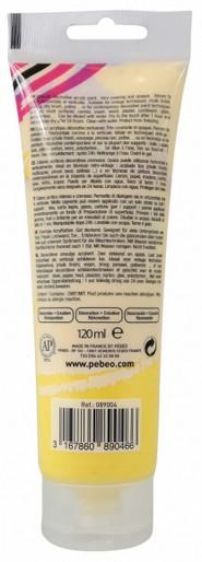 Produktbild Pebeo Decocrème Matt Acrylfarben (Gelb, 120 ml)