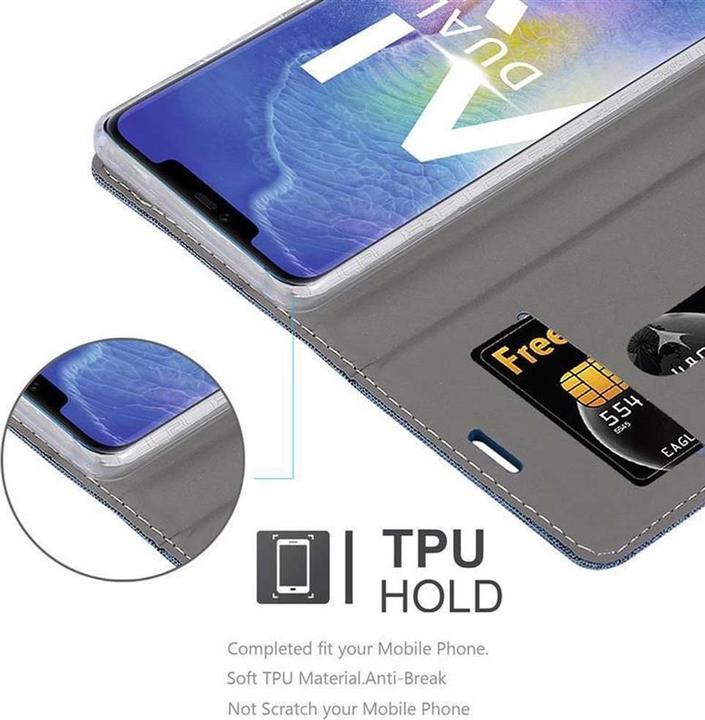 Produktbild Cadorabo Book Jeans Optik Cover (Huawei Mate 20 Pro)
