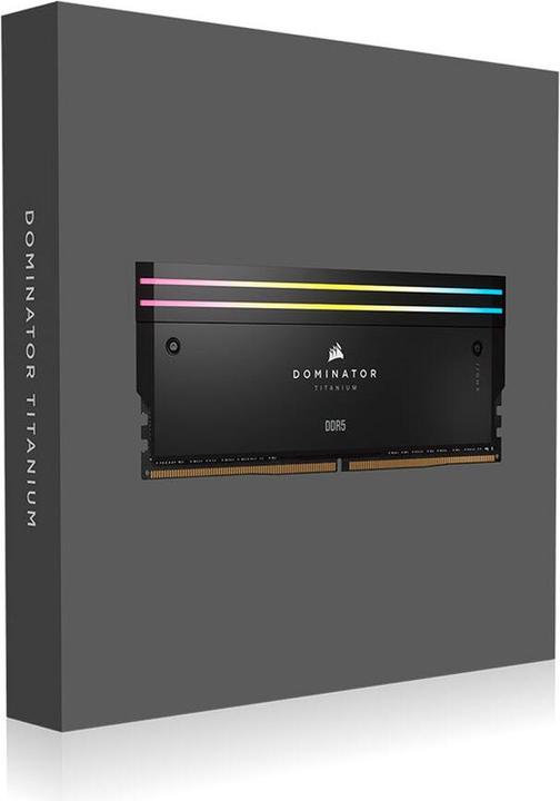 Produktbild Corsair DDR5, 7000MT/s 96GB 2x48GB DIMM, Unbuffered, 40-52-52-114, Std PMIC, XMP 3.0, DOMINATOR TITANIUM Bla (2 x 48GB, 0.00 MHz, DDR5-RAM, DIMM)