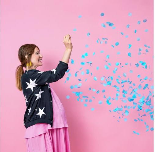 Produktbild Partydeco Luftballon Boy or Girl – Junge blau gefüllt, Ø 1 m, 1 Stk
