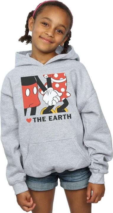 Image du produit Disney - Sweat à capuche MICKEY MOUSE HEART THE EARTH - Fille (152, 158)