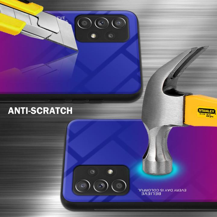 Actual product image Cadorabo TPU 2 colors glass envelope (Samsung Galaxy A52, Samsung Galaxy A52 5G, Samsung Galaxy A52s 5G)