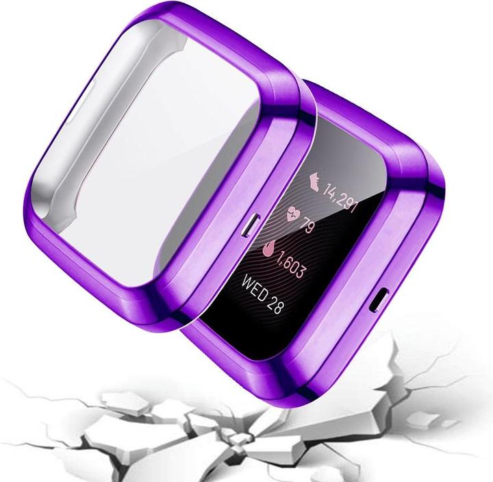Actual product image Cover-Discount Fitbit Versa 2 - Rubber Protection Case purple