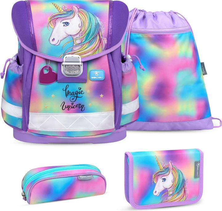 Actual product image Belmil CLASSY Schulrucksack-Set Rainbow Color (19 l)