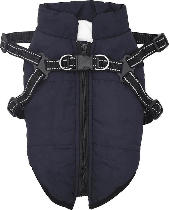 Actual product image VidaXL Dog coat with harness Waterproof Reflective (32, Dog coat)