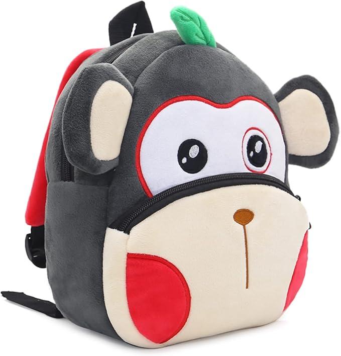 Actual product image Only-Bags.Store Polyester school bag, cute animal plush backpack, outdoor holiday small bag