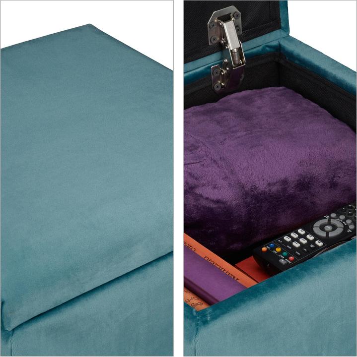Produktbild Relaxdays Samthocker