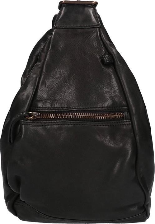 Bear Rock Bären Design Rucksack Kuh Lavato Leder - Schwarz