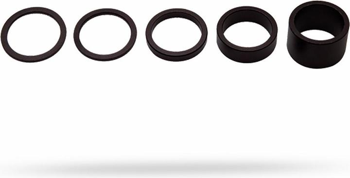 Actual product image PRO Headset spacer 28.6 mm aluminium set 2, 5, 10, 20 mm black