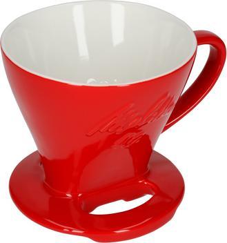Actual product image Melitta Porcelain Coffee Filter (Dripper) 102 - Red