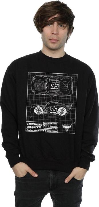 Produktbild Disney Cars Lightning McQueen Blueprint Sweatshirt (XL)