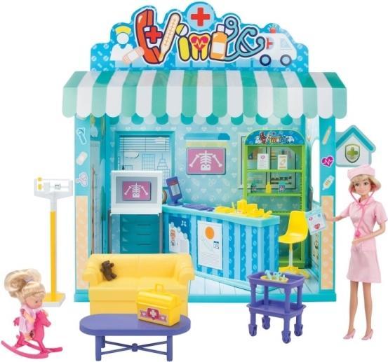 Image du produit Kari Michell Maison de poupées avec clinique médicale