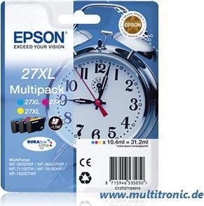 Produktbild Epson 27XL Multipack DuraBrite Ultra (M, C, Y)