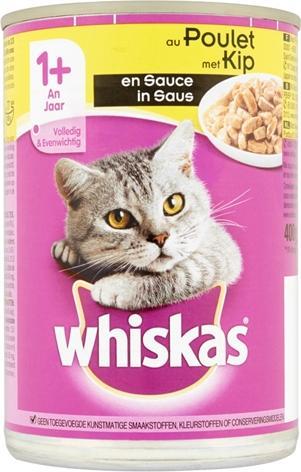 Actual product image Whiskas Blik Adult Brokjes In Saus Kip (Adult, 12 pcs., 5000 g)