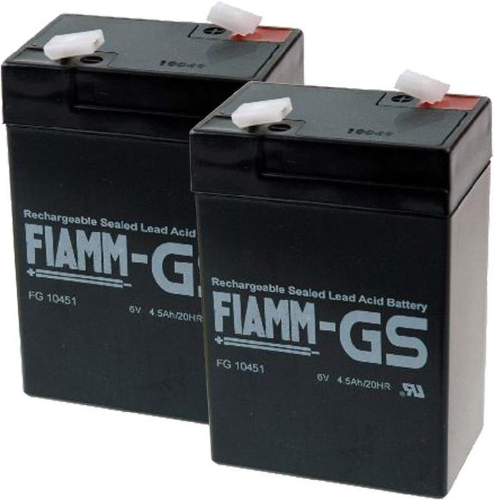 Actual product image Fiamm APC RBC1 Battery, APC Back-UPS, Model BK200BI (6 V, 4.50 Ah)
