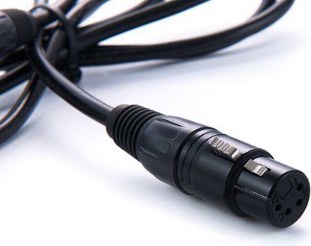 Produktbild Rolux 4 Pins XLR Female mit 4 Pins Male Verbindungskabel RL-C7