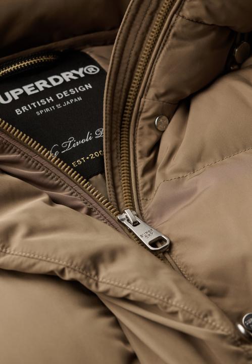 Produktbild Superdry LONGLINE HOODED PUFFER JACKET Dames Jas - Maat XL (16)
