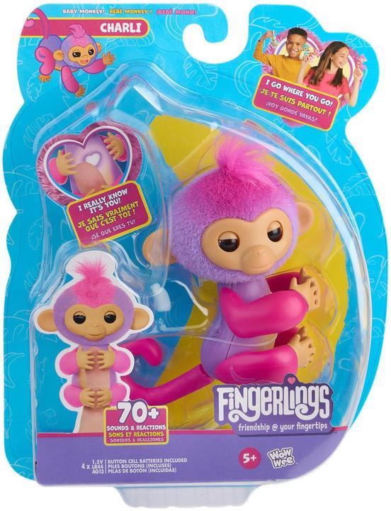 Produktbild WowWee Fingerlings - Basic Monkey Purple - Charli