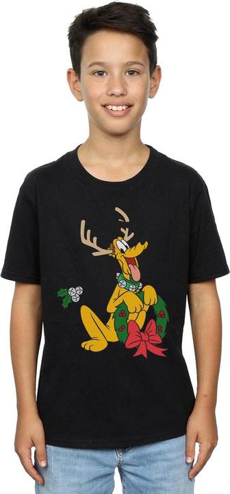 Actual product image Disney Boys Pluto Christmas Reindeer T-Shirt (128)