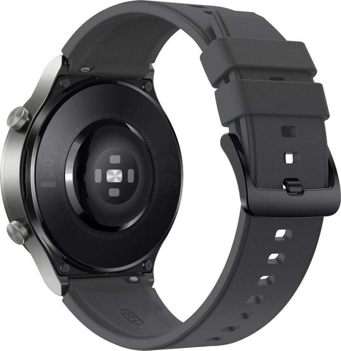 Image du produit Marka Niezdefiniowana Bracelet en silicone pour Huawei Watch GT 2/3/4/2 Pro/3 Pro/4 Pro/GT 2e 46mm - Gris (Silicone, 3, 4, Huawei Watch GT 2)