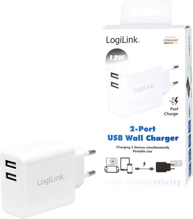 Actual product image LogiLink USB socket adapter (12 W)