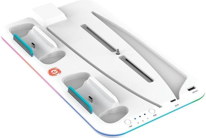 Productafbeelding Canyon CS-5, PS5 Oplaadstandaard, met RGB licht, met + kabel, 475±, Baltas (PS5)