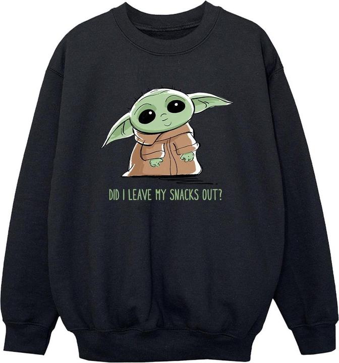Star Wars The Mandalorian Grogu Snacks Meme Sweatshirt Jungen