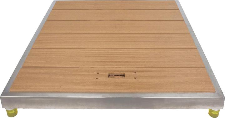 Produktbild Elbe Duschelement Outdoor-Bodenplatte aus WPC - Hellbraun