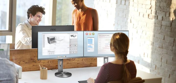 Produktbild AOC U2790PQU LED IPS 27" UHD 3840x2160p 50M:1 (typ. 1000:1) 350cd 5ms HDMI2.0 (3840 x 2160 Pixel, 27")