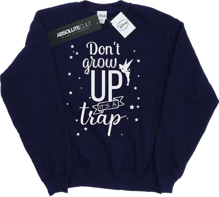 Actual product image Disney Mens Tinker Bell Don't Grow Up Sweatshirt (S)