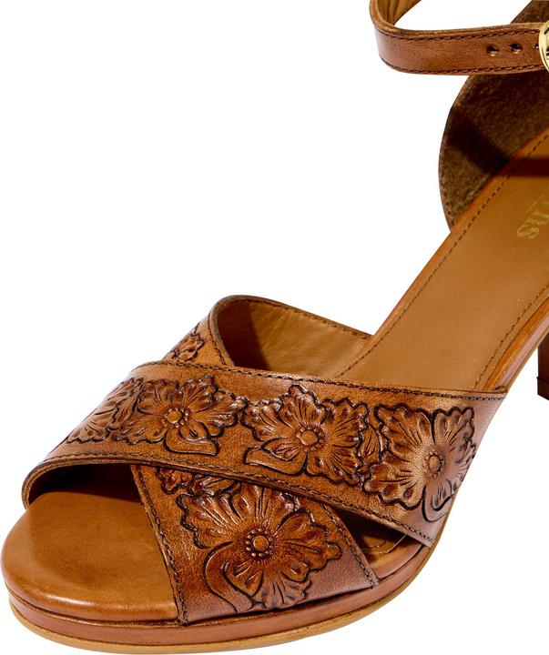 Immagine prodotto Joe Browns Floral Embossed Leather Heels (38)