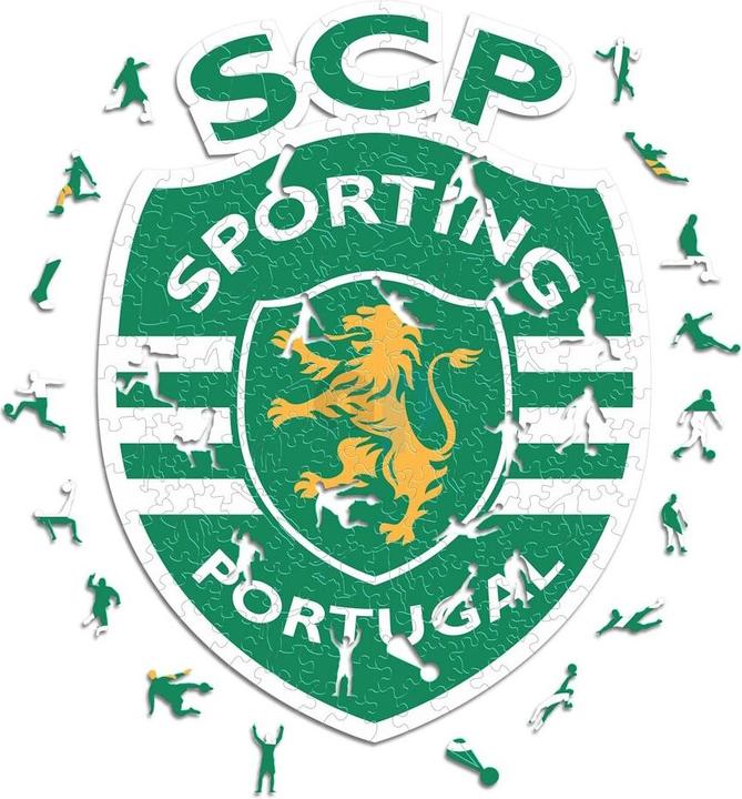 Image du produit Iconic Sporting CP - Logo - Puzzle en bois Taille S (150 pièces) (150 pièces)