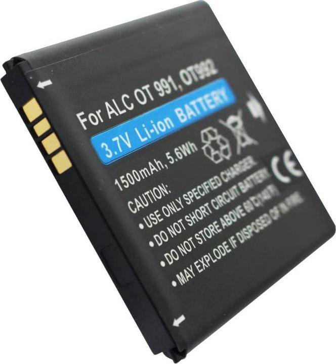 Actual product image Alcatel Battery One Touch 991 BatteryBY78, CAB32A0000C1, CAB32A0000C2, TLiB32A