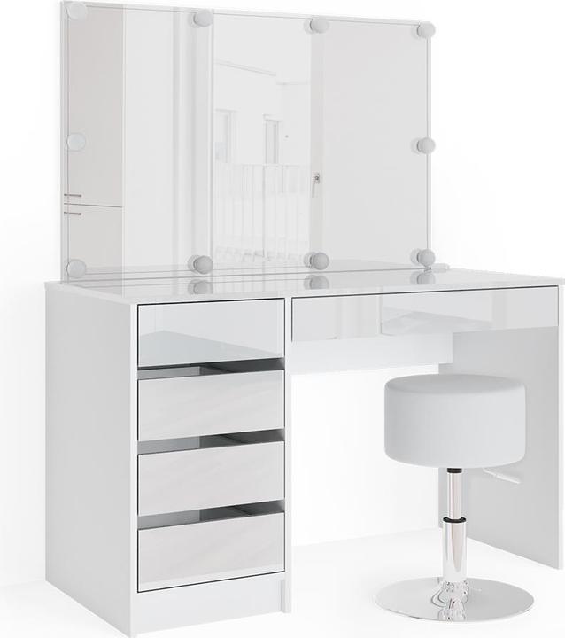 Vicco Sherry mit Hocker und Beleuchtung (120 x 55 x 75 cm)