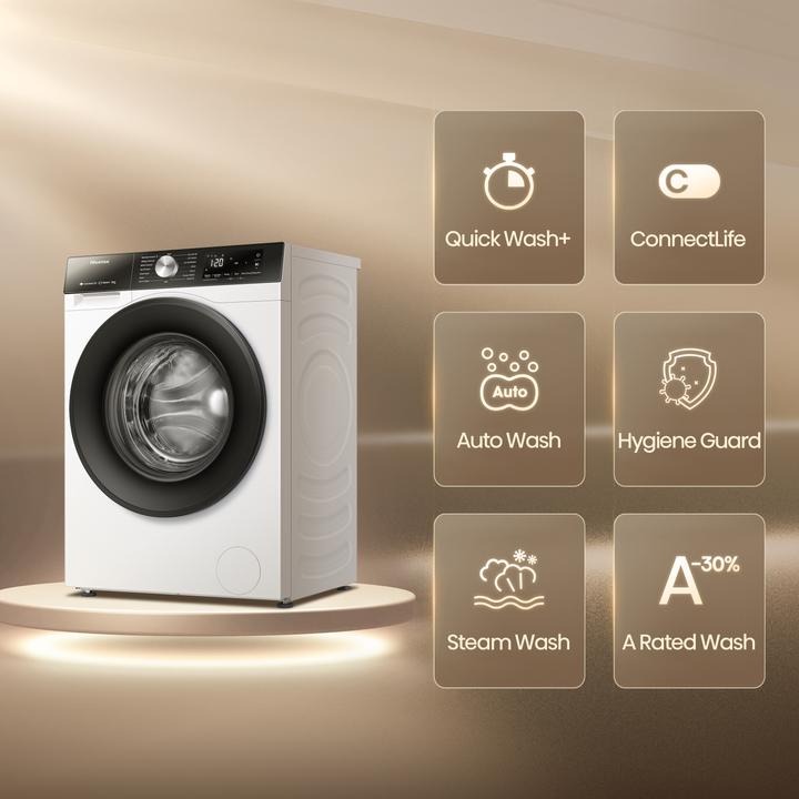 Produktbild Hisense WF3S9043BW3 (9 kg, Links)