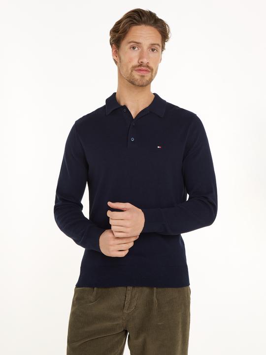 Produktbild Tommy Hilfiger Trui met kasjmier - Heren - Donkerblauw - Maat S (S)