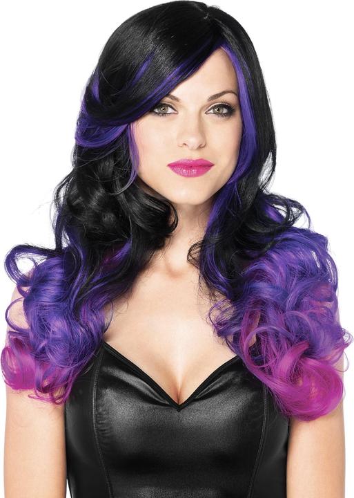 Immagine prodotto Leg Avenue Parrucca riccia nero-viola - parrucca per costumi eleganti
