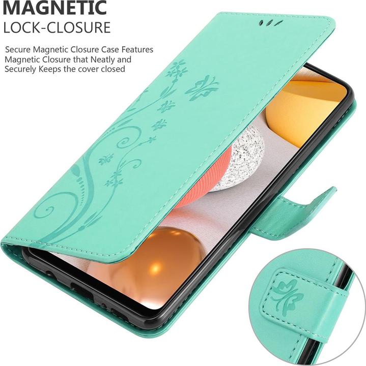 Image du produit Cadorabo Couverture du livre de fleurs (Samsung Galaxy M42 5G, Samsung Galaxy A42 5G)